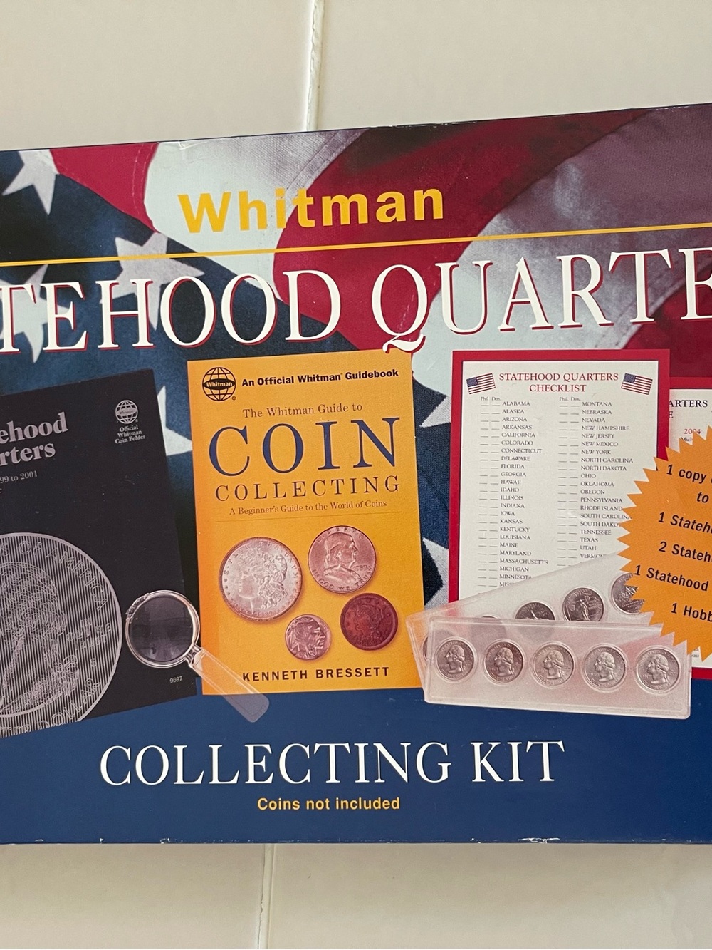 Collecting Kit - Navy Blue Coin Collecting Set Open Box